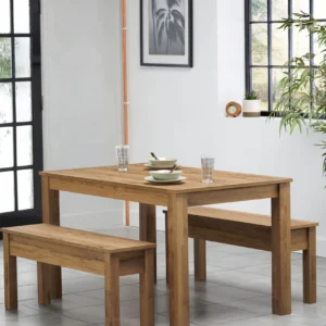 Karmaindika _Madrid _Oak Effect 4 seater Dining Table 2